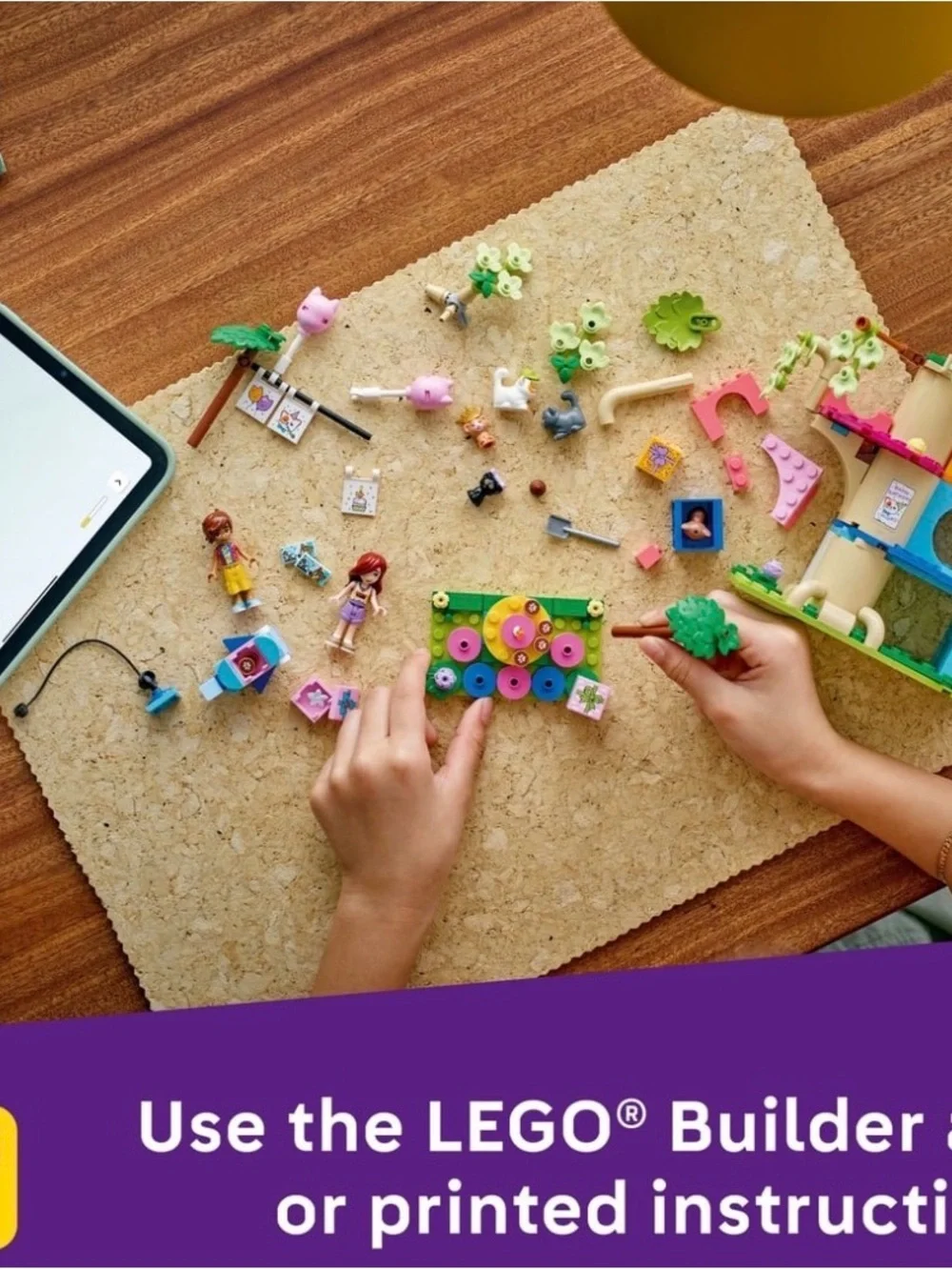 Lego Friends Cat Birthday Party & Treehouse Building